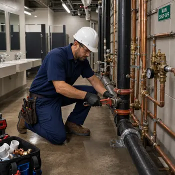 Commercial plumbing services in San Jose for industrial pipes and maintenance