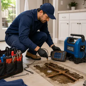 Cupertino slab leak repair by licensed and bonded plumber for older slab homes