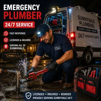 Emergency plumber in Sunnyvale providing 24/7 licensed service across the city