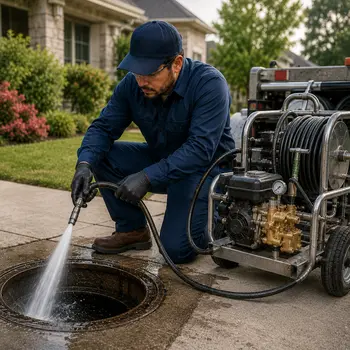 Hydro jetting in San Jose using high-pressure water for deep drain pipe cleaning