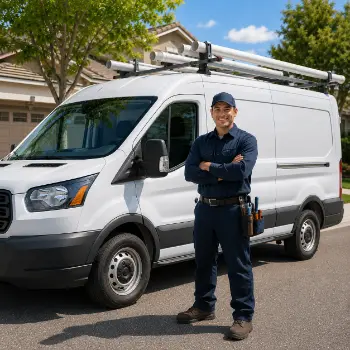 Plumber Santa Clara CA service truck by licensed and insured local plumbing company