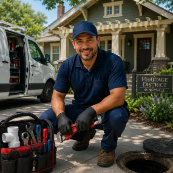 Plumber Sunnyvale CA providing licensed local service to Heritage District homes