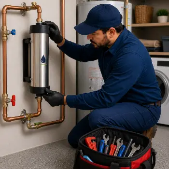 Salt-free water conditioner installation in San Jose by licensed plumbing company