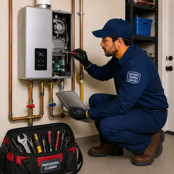 Tankless water heater repair in San Jose by expert plumber with manufacturer training